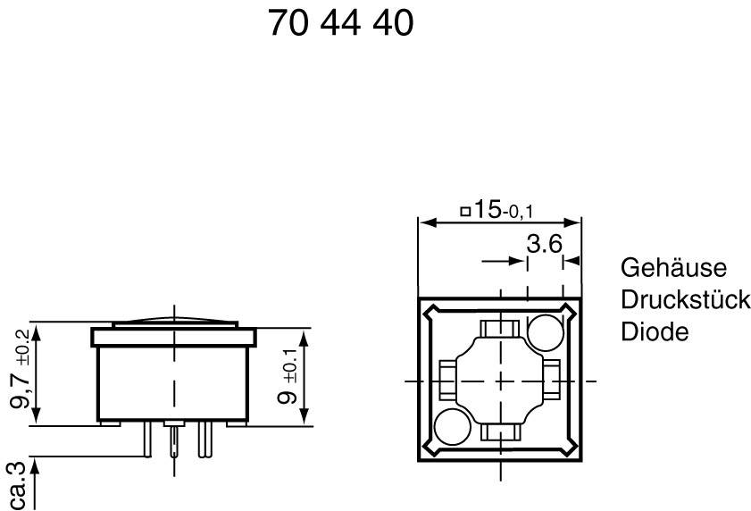 RAFI 3.14.100.032/0000 3.14100.032 Drucktaster 42V DC/AC 0.1A 1 x Aus/(Ein) tastend Grün 1St.