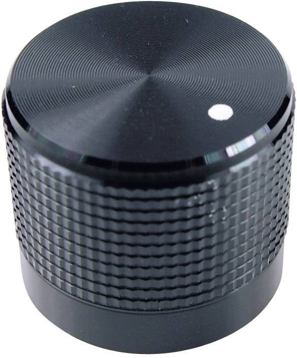 Cliff FC7225 FC7225 Drehknopf mit Punkt Schwarz (Ø x H) 20 mm x 17 mm