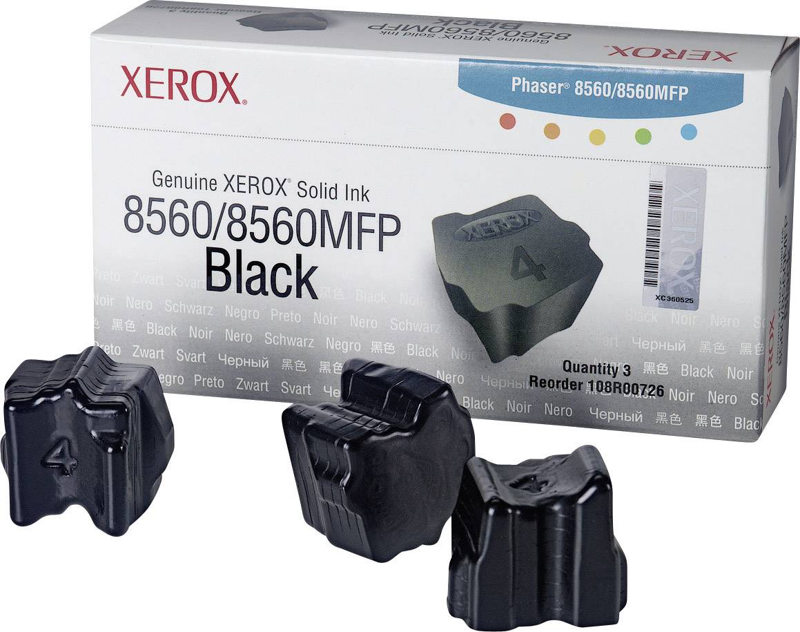 Xerox Druckerpatrone Phaser 8560 8560MFP Solid Ink Series Original Schwarz 108R00726