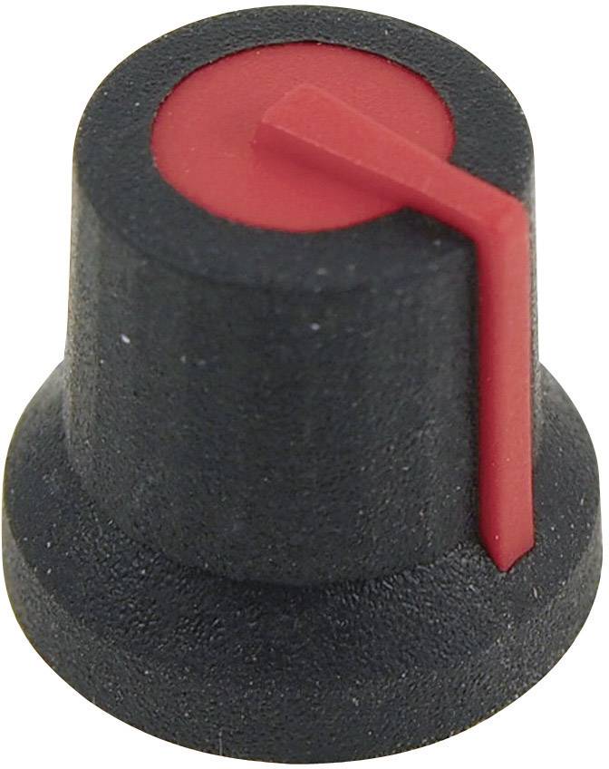 Cliff CL170823BR CL170823BR Drehknopf Schwarz, Rot (Ø x H) 16.8mm x 14.5mm