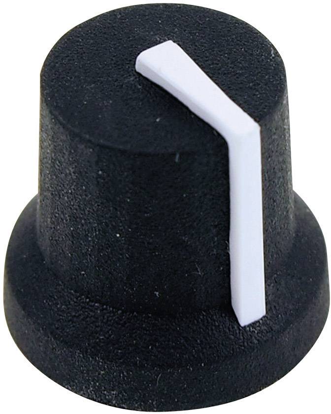 Cliff CL170841CR CL170841CR Drehknopf Schwarz, Weiß (Ø x H) 16.8mm x 14.5mm