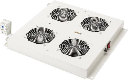 Digitus DN-19 FAN-4-N 19 Zoll 4 x Netzwerkschrank-Lüfter Lichtgrau (RAL 7035)