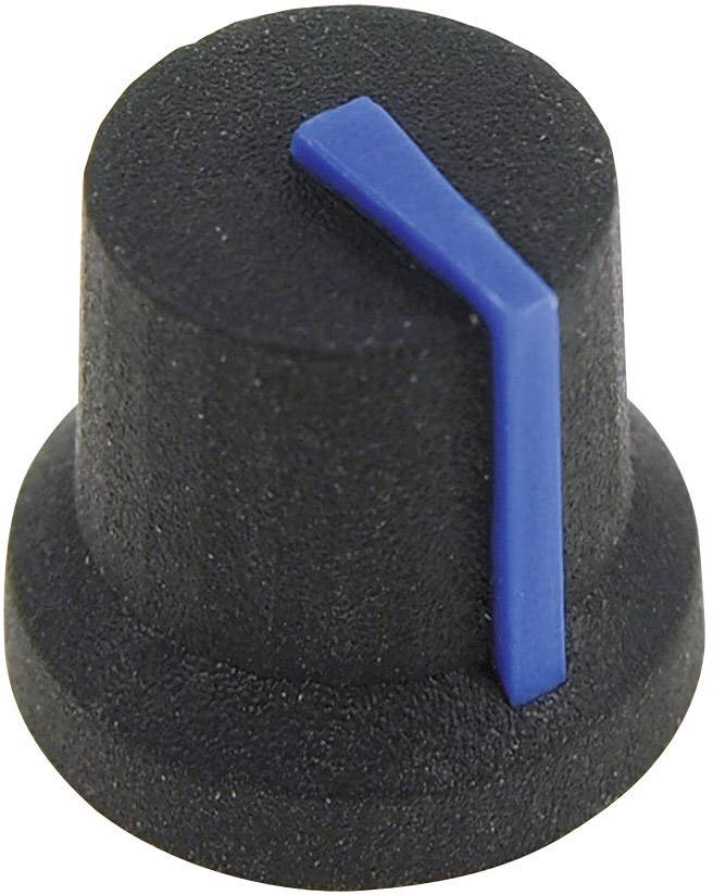 Cliff CL170846CR CL170846CR Drehknopf Schwarz, Blau (Ø x H) 16.8 mm x 14.5 mm 1 St.