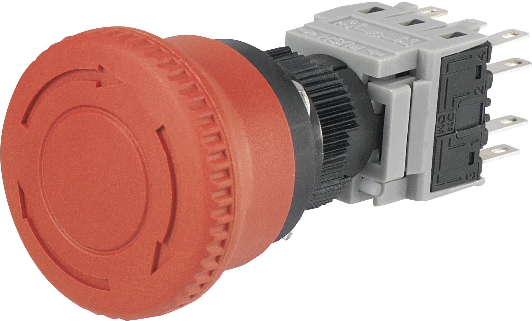 TRU Components LAS1-BY-33TSB Not-Aus-Schalter 3 Öffner, 3 Schließer 1St.