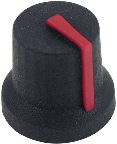 Cliff CL170853BR CL170853BR Drehknopf Schwarz, Rot (Ø x H) 16.8 mm x 14.5 mm