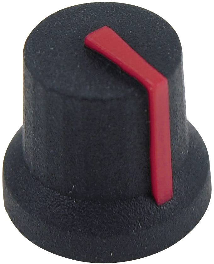 Cliff CL170853BR CL170853BR Drehknopf Schwarz, Rot (Ø x H) 16.8 mm x 14.5 mm