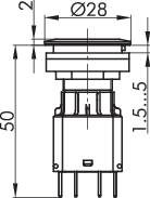Schlegel BFL5 Kontaktelement mit Lampenfassung 1 Öffner, 1 Schließer rastend 250 V 1 St.