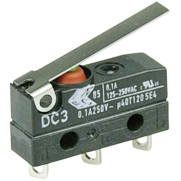 ZF DC3C-A1LC Mikroschalter DC3C-A1LC 250 V/AC 0.1A 1 x Ein/(Ein) IP67 tastend 1St.