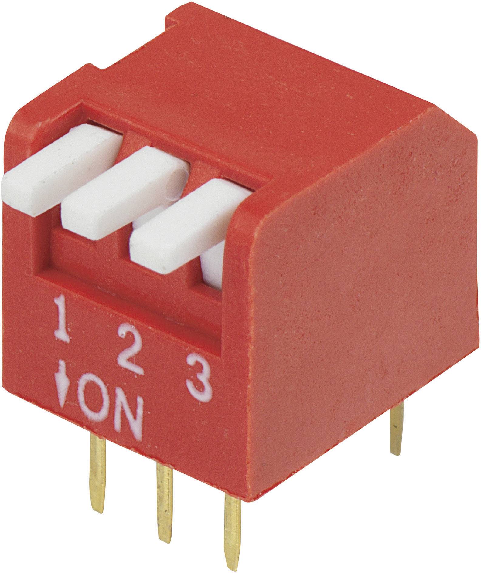 TRU Components DP-03 DIP-Schalter Polzahl (num) 3 Piano-Type