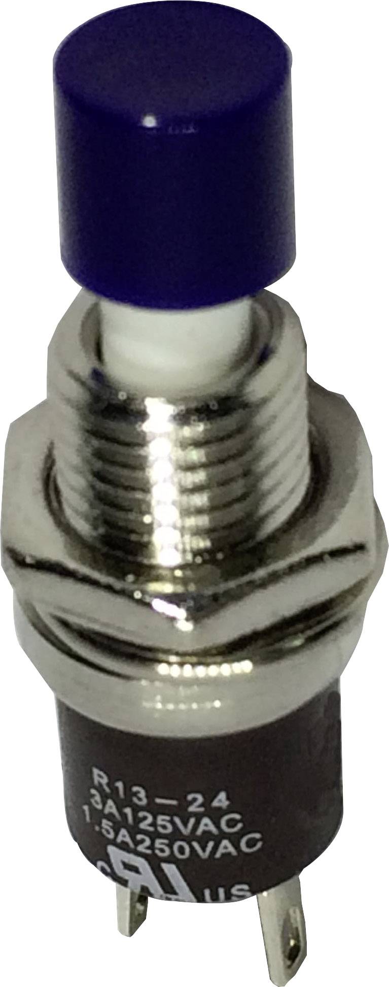 TRU Components 1587872 TC-R13-24A1-05-BL Drucktaster 250 V/AC 1.5A 1 x Aus/(Ein) tastend