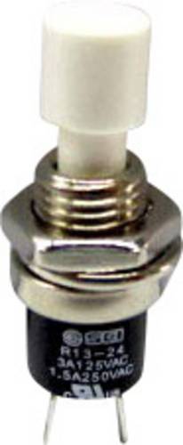 TRU Components 1587873 TC-R13-24A1-05-WT Drucktaster 250 V/AC 1.5 A 1 x Aus/(Ein) tastend