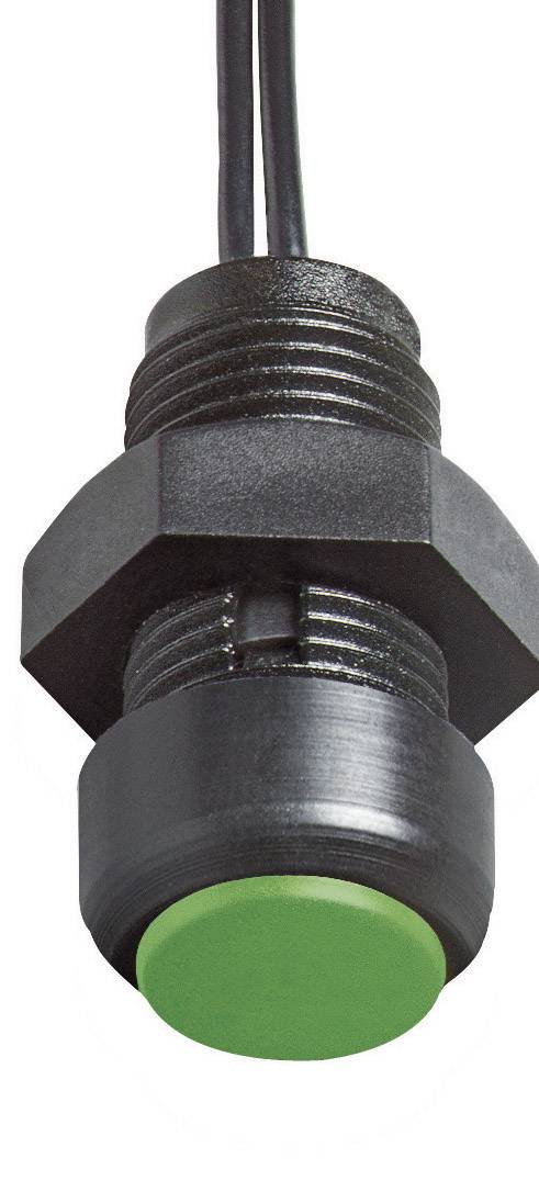 Elobau 145MT00A-GN Drucktaster 48 V DC/AC 0.5 A 1 x Aus/(Ein) tastend IP67 1 St.