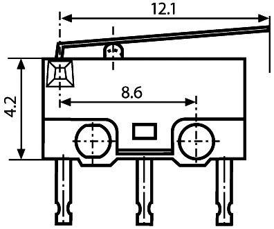 Saia X5G303K1ANJ1 Mikroschalter X5G303K1ANJ1 250 V/AC 1.5A 1 x Ein/(Ein) IP40 tastend 1St.