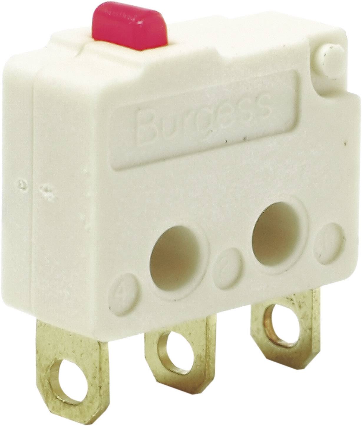 Burgess F4T7UL Mikroschalter F4T7UL 250 V/AC 5A 1 x Ein/(Ein) IP40 tastend 1St.