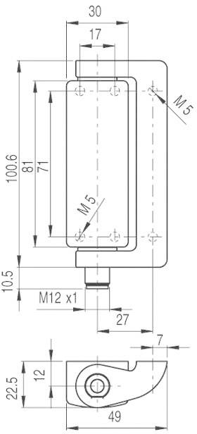 Pizzato Elettrica HP AA050C-KSM HP AA050C-KSM Türklappenschalter 250 V/AC 4A tastend IP69K 1St.