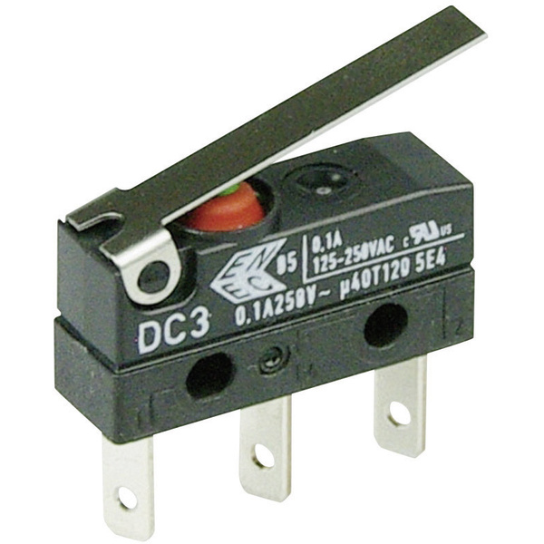 ZF DC3C-L1LC Mikroschalter DC3C-L1LC 250 V/AC 0.1A 1 x Ein/(Ein) IP67 tastend 1St.