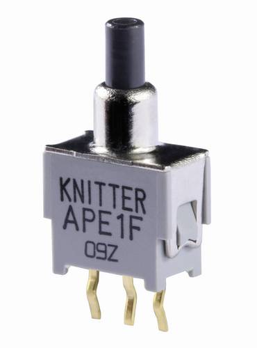 Knitter-Switch APE 1F APE 1F Drucktaster 48 V DC/AC 0.05 A 1 x Ein/(Ein) tastend (L x B) 9.5 mm x 5