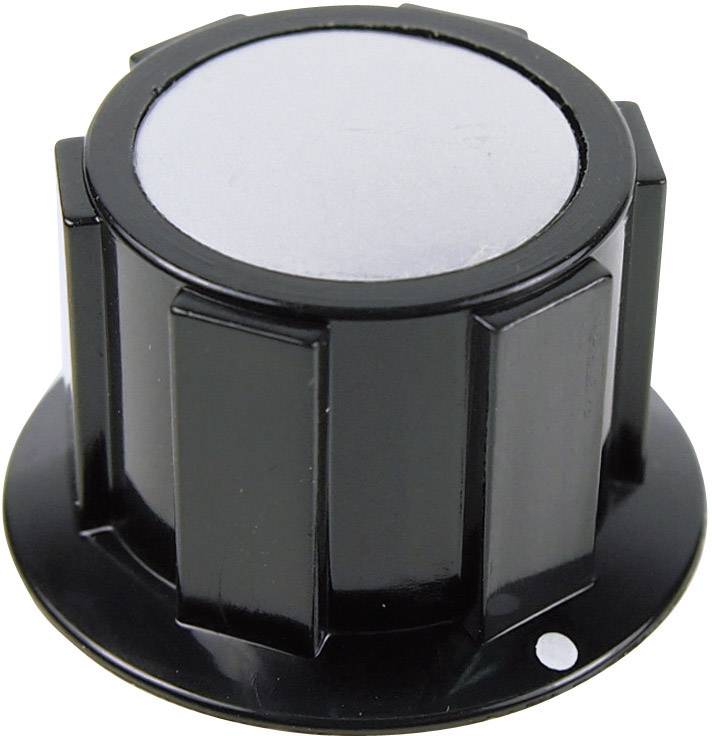 Cliff FC1616 FC1616 Drehknopf Schwarz, Silber (Ø x H) 25.4mm x 15.1mm 1St.