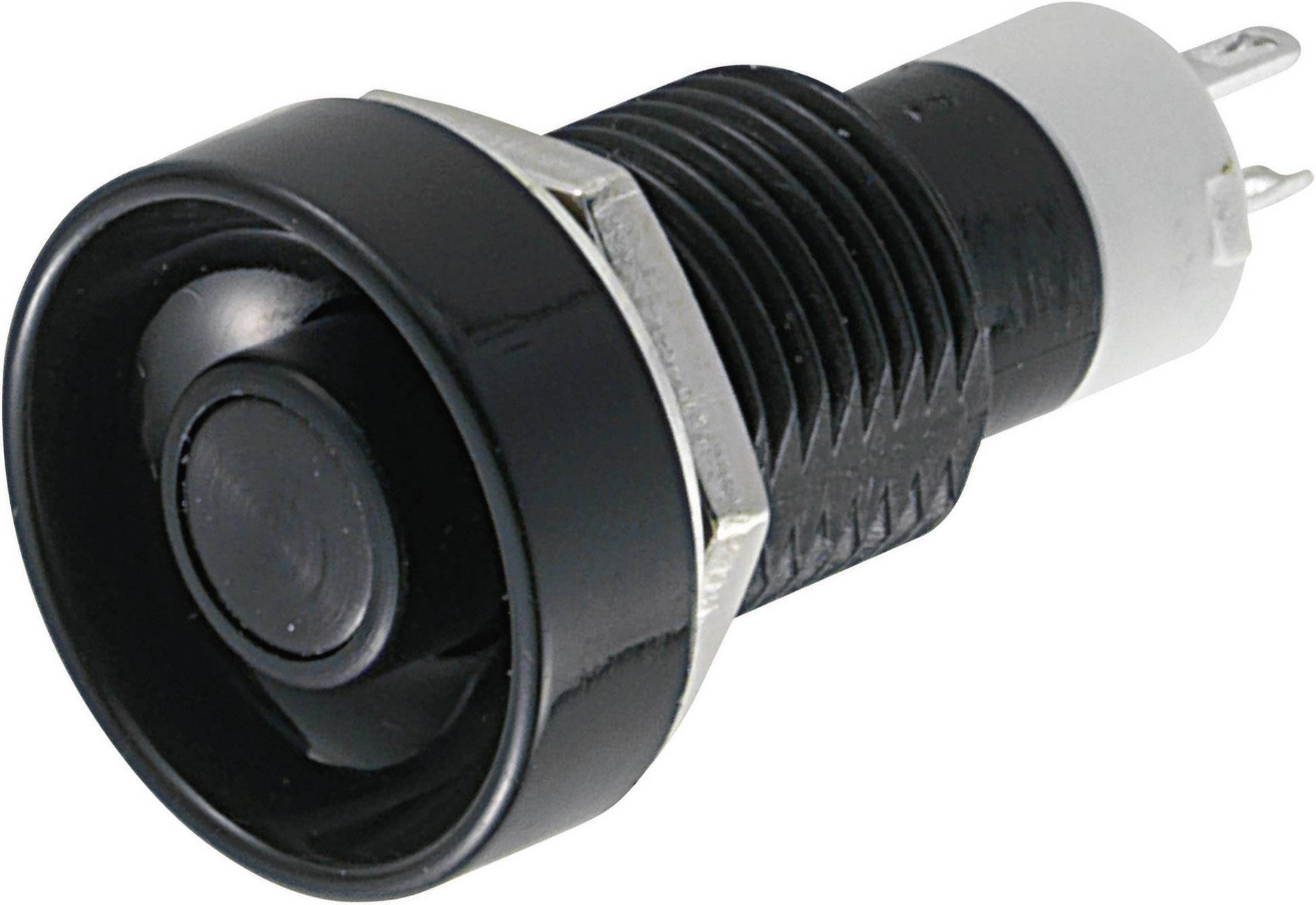 Miyama DS-258, BK Druckschalter 125 V/AC 3A 1 x Aus/Ein rastend (Ø x L) 17mm x 32.1mm 1St.