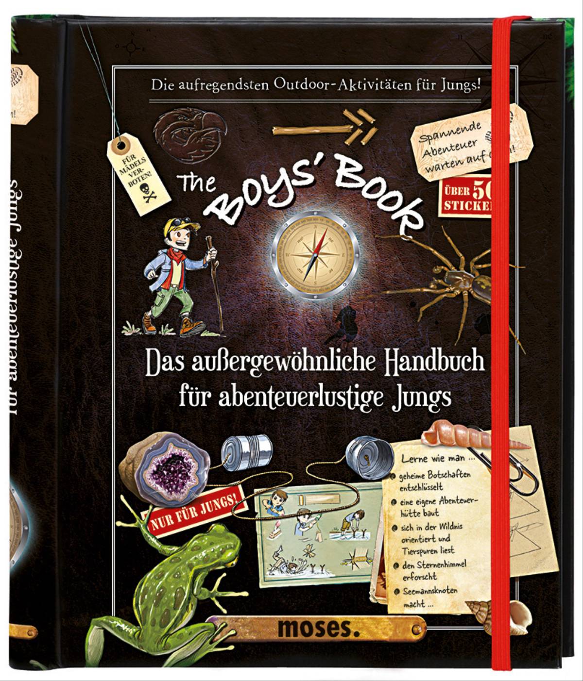 Vedes Kinderbuch moses Boys Book Das außergewöhnliche Handbuch 107279 1St.