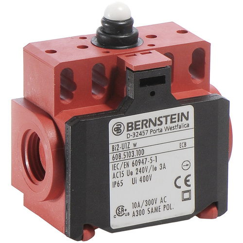Bernstein 6085103100 BI2-U1Z W Endschalter 240 V/AC 10A Stößel tastend IP65 1St.