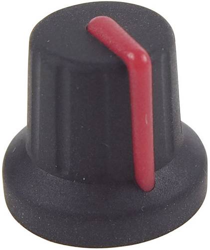 Cliff FC72602S FC72602S Drehknopf Schwarz, Rot (Ø x H) 16 mm x 15.1 mm