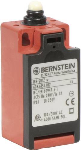 Bernstein AG I88-U1Z W Endschalter 240 V/AC 10A Stößel tastend IP65 1St.