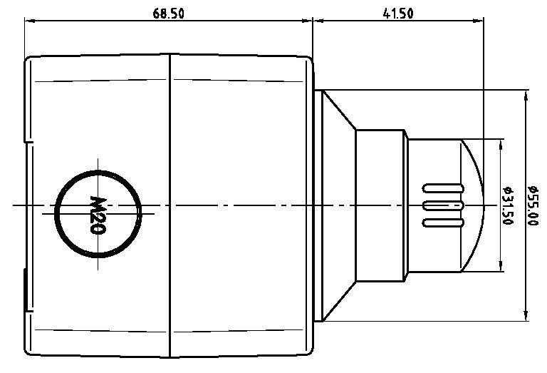 Schlegel SIL22_QRBLUV_118308 Not-Aus-Schalter 250 V/AC 16A 2 Öffner IP65