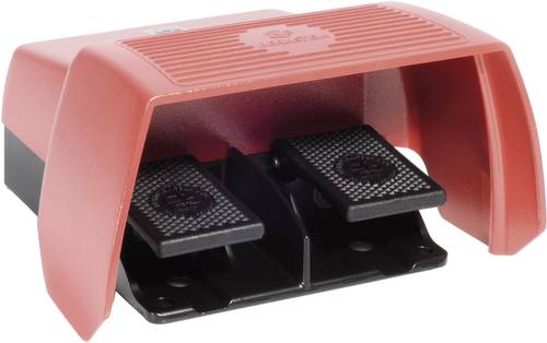 F2-U1Z/U1Z UN Fußschalter 240 V/AC 10A 2 Pedale mit Schutzhaube 2 Schließer, 2 Öffne