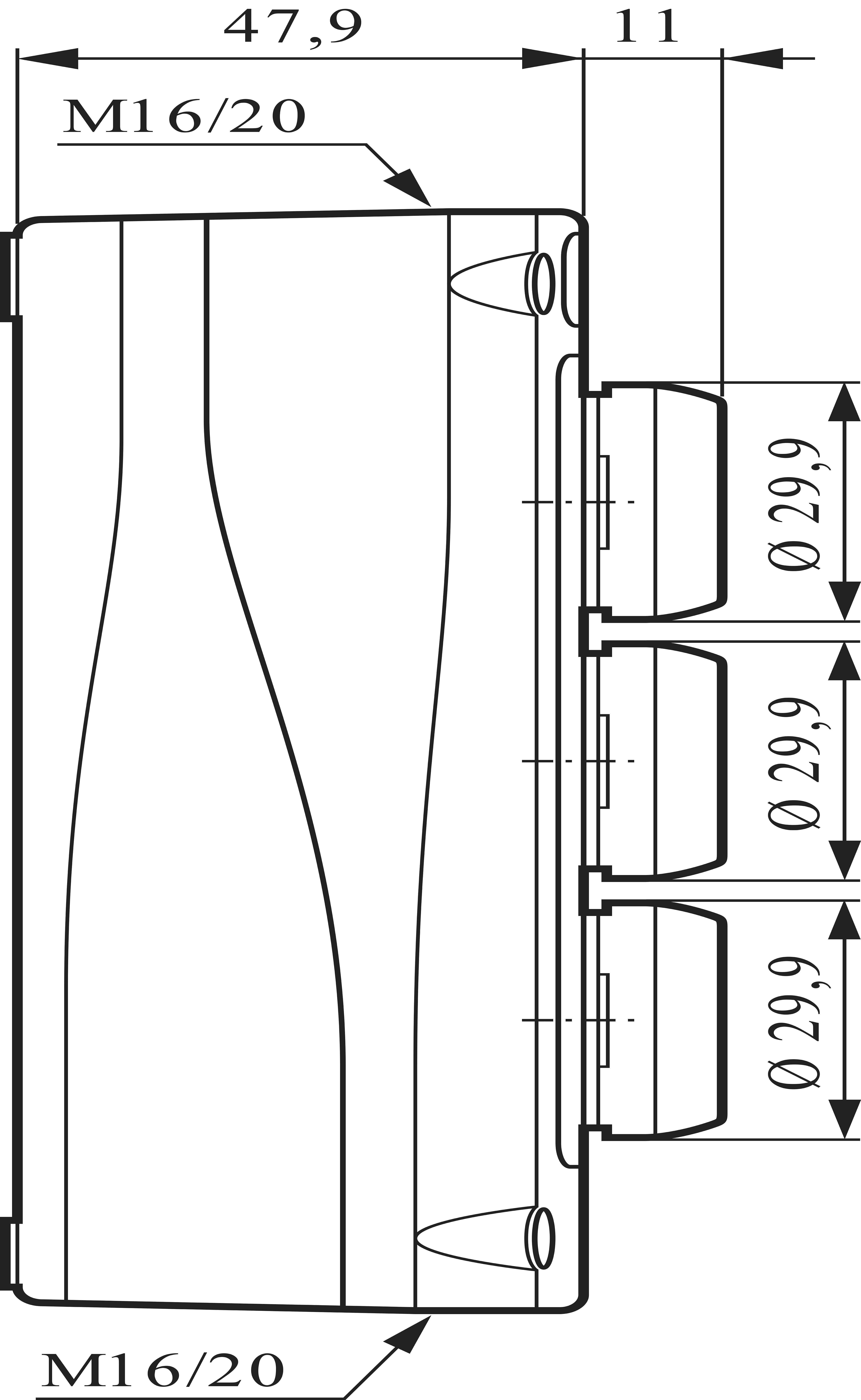 BACO BALBX308830 LBX308830 Drucktaster tastend (L x B x H) 125.5 x 74 x 74.6mm IP66 1St.