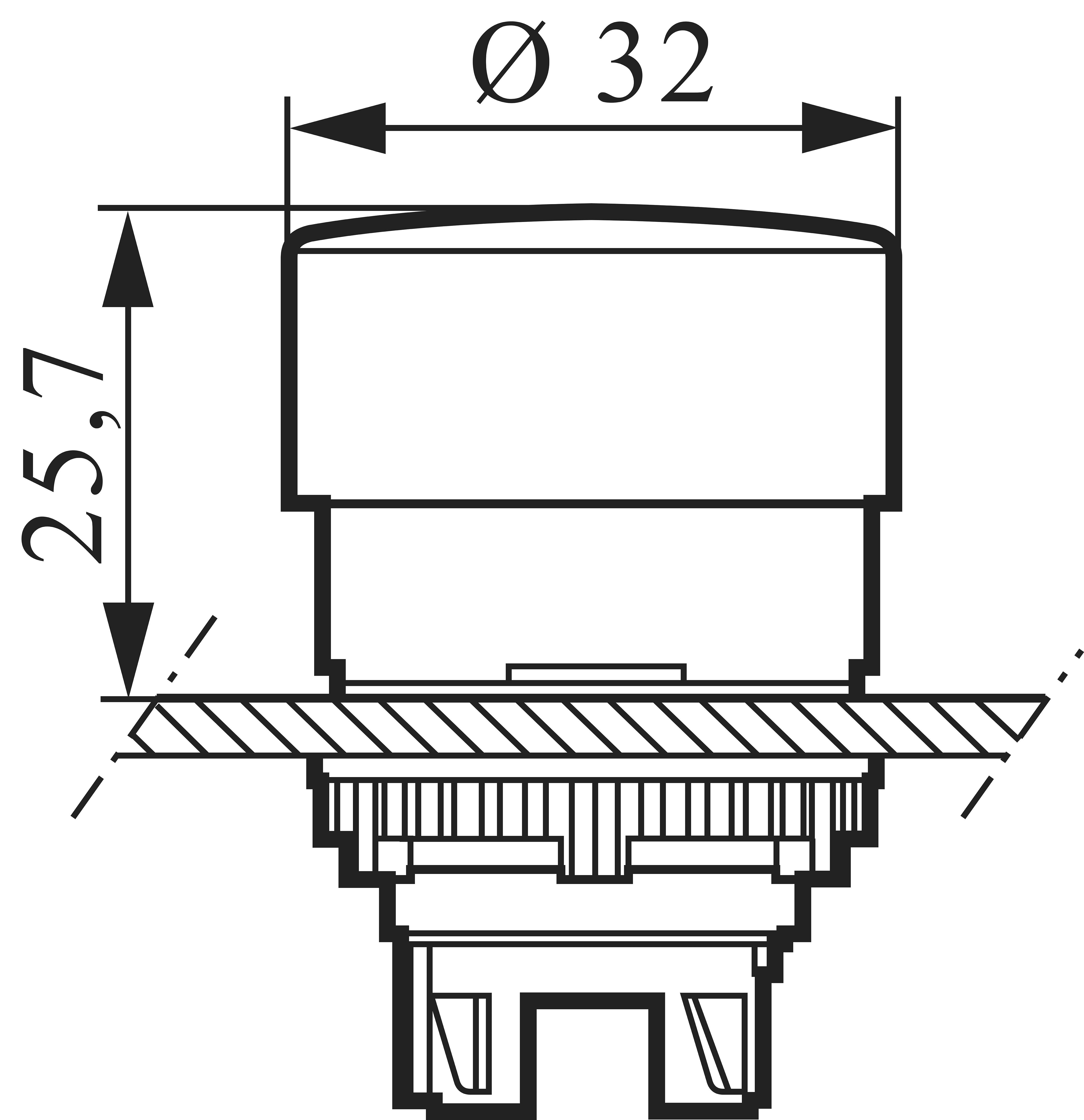 BACO BAL22EL10 L22EL10 Pilztaster Frontring Kunststoff, Schwarz Rot Drehentriegelung 1St.