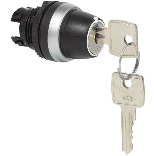 BACO 223963 L21NK00 Schlüsselschalter Frontring Kunststoff, verchromt Schwarz, Chrom 2 x 45° 1St.