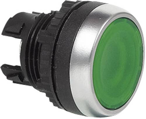 BACO 224002 L21AH20 Drucktaster Frontring Kunststoff, verchromt Grün