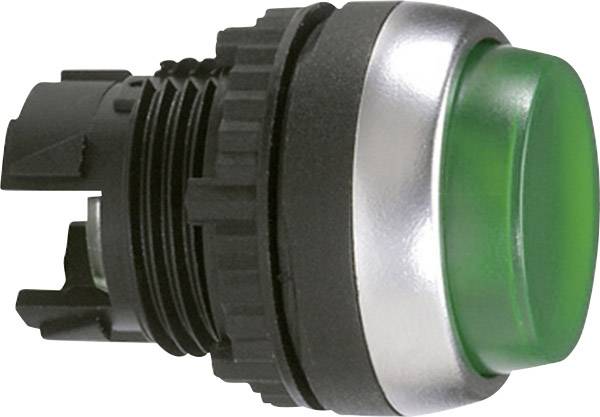 BACO 224012 L21AK20 Drucktaster Frontring Kunststoff, verchromt Grün