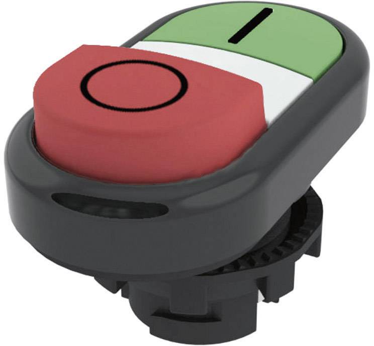 Pizzato Elettrica E21PDSL1AAAD E21PDSL1AAAD Doppeldrucktaster Betätiger erhaben Grün, Rot 1 St.