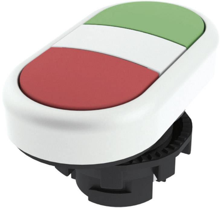 Pizzato Elettrica E21PDRL90423 E21PDRL90423 Doppeldrucktaster Betätiger flach Grün, Rot 1St.