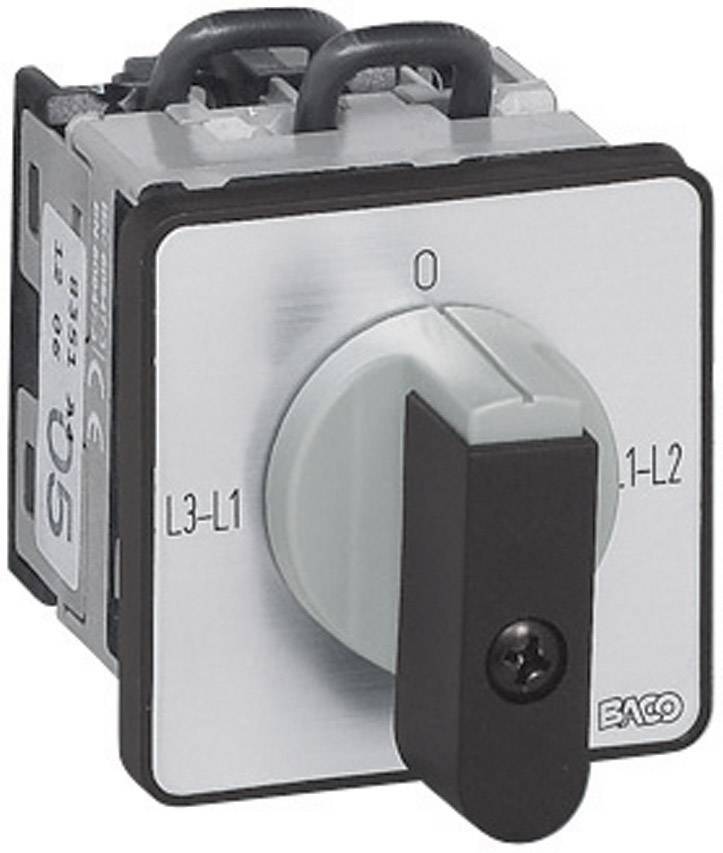 Schalter mit Drehknopf, markiert mit '0', 'L3-L1', '1-L2', vermutlich für Steuerung oder Auswahl elektrischer Schaltkreise.