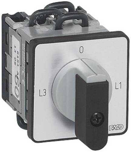 NY11AQ1 Amperemeter Umschalter 16A 2 x 90° Grau, Schwarz 1St.