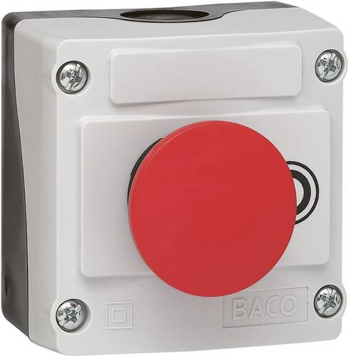 BACO 224211 LBX10210 Pilztaster im Gehäuse Rot Zugentriegelung 1 St.