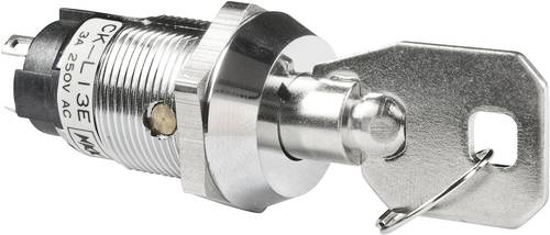 CKL13EFW01 Schlüsselschalter 250 V/AC 3A 1 x Ein/Aus/Ein 2 x 45° 1St.