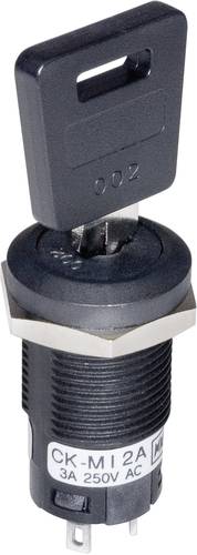 CKM13EFW01 Schlüsselschalter 250 V/AC 3A 1 x Ein/Aus/Ein 2 x 45° 1St.