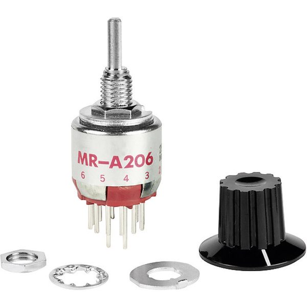 NKK Switches MRA206-A MRA206-A Drehschalter 125 V/AC 0.25A Schaltpositionen 6 1 x 30° 1St.
