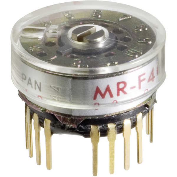 NKK Switches MRF206 MRF206 Drehschalter 125 V/AC 0.25A Schaltpositionen 6 1 x 30° 1St.