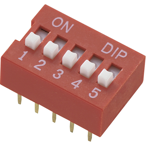 Interrupteur DIP TRU COMPONENTS 709414 Nombre de pôles (num) 2 standard
