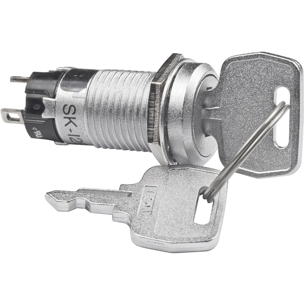 NKK Switches SK12AAW01 SK12AAW01 Schlüsselschalter 250 V/AC 1 A 1 x Ein/Ein 1 x 90 ° 1 St.