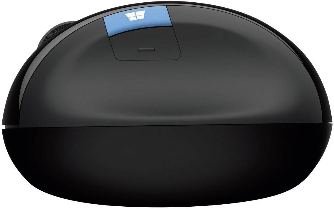 Microsoft Sculpt Ergonomic Mouse Ergonomische Maus Funk Optisch Schwarz 4 Tasten 1000 dpi Ergonomisch
