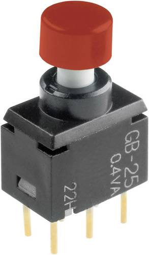 NKK Switches GB25AH GB25AH Drucktaster 28 V DC/AC 0.1 A 2 x Ein/(Ein) tastend 1 St.