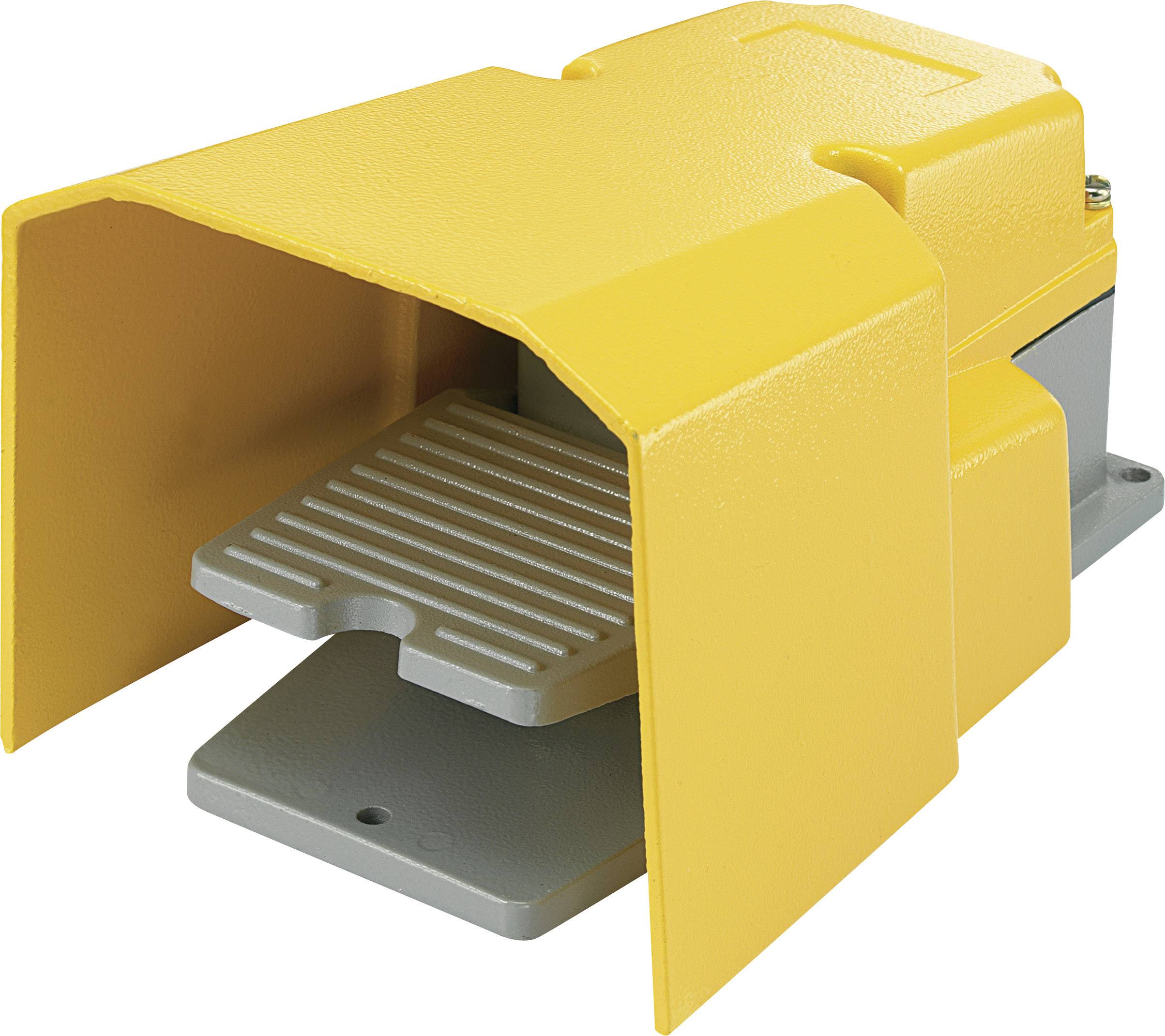 TRU COMPONENTS FS-502 Fußschalter 250 V/AC 15A 1 Pedal mit Schutzhaube 1 Öffner, 1 Schließer 1St.