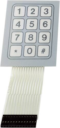 TRU Components SU709930 Folientastatur Tastenfeld Matrix 3 x 4 1 St.