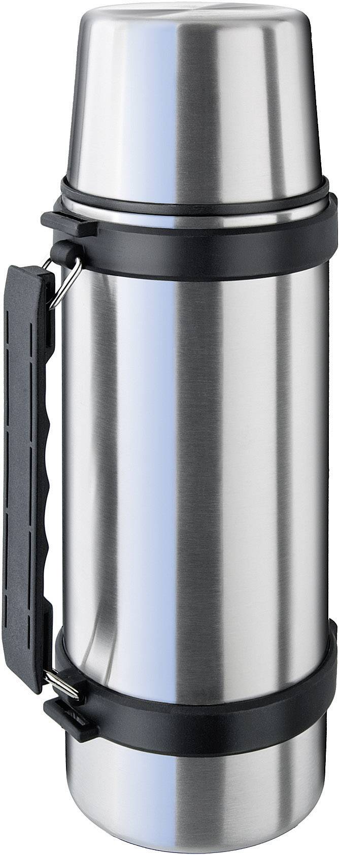 Isosteel Vakuumflasche 1 L Thermoflasche Edelstahl (glänzend) 1 l VA-9553Q